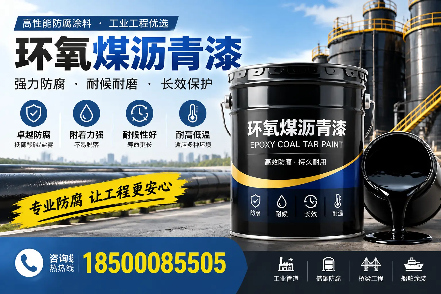 环氧煤沥青漆的施工方法与注意事项,确保在张家界顺利完成